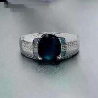 ราคา แหวนไพลินสีดำสำหรับผู้ชาย เงิน 925 8mm*10mm ไพลินธรรมชาติ 3ct 3 ชั้น ชุบทอง 18K เครื่องประดับผู้ชาย ส่องแสงอยู่เสมอ เหมาะสำหรับแหวนพลอยประจำวันเกิด กันยายน (1731826675645843008)