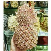 ราคา กระเป๋าปาร์ตี้, กระเป๋าถือผู้หญิง, การออกแบบสับปะรด, มีสีแดง / เงิน / ทอง / แชมเปญเพชร, แฟชั่นใหม่, กระเป๋าคลัทช์ Rhinestone, เหมาะสำหรับจับตอนเย็น, กระเป๋าคลัทช์สำหรับผู้หญิง (1730260117013367030)