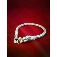 ราคา Discount สร้อย​ข้อมือ​เงิน​แท้​ มาตรา​ฐาน​สากล​92.5​% ลายสี่เสาหัวมังกร​ 3.5​ มิล​ (สร้อยหนาให้บวกความยาวเพิ่มครึ่งนิ้วจากที่วัดค่ะ)​ (1731400740113581132)