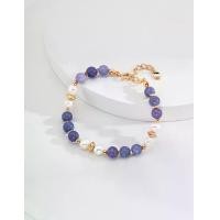 ราคา สร้อยข้อมือมุก ดีไซน์เรียบง่าย สีม่วง Li-Hui เงิน S925 ธรรมชาติ (1732138570344728890)