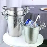 ราคา ถังแช่ไวน์ ภาชนะถัง ที่จับน้ำแข็ง 5L ถังแช่ ใส่เครื่อดื่ม KTV ตู้แช่ไวน์ ตู้แช่เบียร์ ตู้แช่น้ำแข็ง ถังน้ำแข็ง เงิน ทอง ทอง สไตล์ยุโรป ถังแชมเปญ หัวกวาง ถังน้ำแข็ง (1729721705783462376)