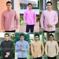 ราคา เสื้อซาฟารี ผ้าไทย เสื้อผ้าไทยผู้ชาย แขนยาว คอพระราชทาน ((อัดผ้ากาว มีฟองน้ำเสริมไหล่)) ผ้าฝ้าย ผ้าสำลี ผ้าไหม Man Clothing คอจีน burger king harley davidson นาค สตุ๊ดซี่ (1731492048652831211)