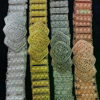 ราคา เข็มขัดชุดไทยเครื่องประดับเข็มขัดชุดไทยแต่งฉลุลายโบราณ (พร้อมส่ง) เงิน รมดํา ทอง นาค (1729620430365034597)