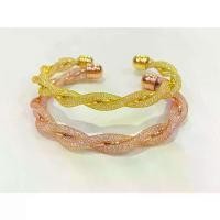 ราคา COD กำไลลายถักเปีย นาค ทอง งานละเอียดลายปราณีตสวยสะดุดตา (1732304144188737795)