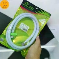 ราคา สายน้ำดี สายถักน้ำดีใยแก้ว PVC หัวทองเหลือง (พร้อมเกลียวสีเหลือง) สายถัก สีขาว มุก คุณภาพสูง แข็งแรง ทนทาน (1730913207842147017)