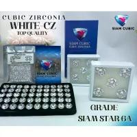 ราคา พลอย-CZ สีขาวทรงกลม เกรดSIAM STAR 6A ,WHITE-CZ(SIZE 0.70 MM.- 15.00 MM.)พลอยสังเคราะห์.พลอยรัสเซีย, คลังสินค้า (1731844997871535389)