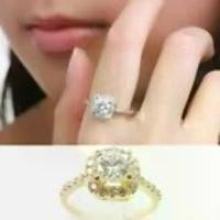 ราคา แหวนชุบทอง 9K พลอย Zircon Crystal ดีไซน์แหวนแต่งงาน size 6 (1731309536632277101)