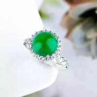 ราคา แหวนเงินแท้ S925 เปล่า เหมาะสำหรับ DIY ฝังหยก เทอร์ควอยซ์ พลอย อำพัน กำหนดแหวนส่วนบุคคล สำหรับผู้หญิง 10*10 (1731336136256947524)