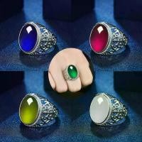 ราคา แหวนโกเมนปลอม, สีเขียวกุชชี่, สำหรับผู้ชาย, สไตล์สลิปออน, พลอย, แหวนกลวง, แฟชั่น, Geyue (1731669077185825638)