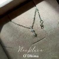 ราคา สร้อยคอเพชรทองขาว18K เพชร 3pc. 0.25ct. FG, VVS-VS WG2.50g. ความยาวปรับระดับได้15-16นิ้ว (OR0484) (1731652761588237791)