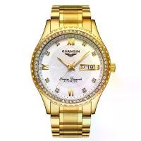 ราคา นาฬิกาผู้ชาย, GUANQIN, สแตนเลส, ไขลานอัตโนมัติ, พร้อมวันที่, เพชร, นาฬิกาข้อมือธุรกิจที่เป็นทางการ, นาฬิกาจักรกล, กันน้ำ, เรืองแสง, สีขาว/น้ำเงิน/ทอง (1731277764513399959)