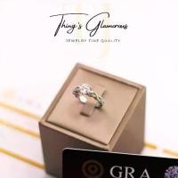 ราคา S1-9 *พร้อมส่งจากไทย* แหวนเงิน 925 เพชร Moissanite (โมอีส) 1.0 กะรัต ชูเพชรก้านไขว้ห้าเตย (1730514434048494212)