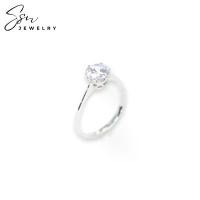 ราคา แหวนเงินแท้925 เพชรcz 1กะรัต ชุบทองคำขาว ขายดี (1730870582852094659)