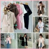 ราคา (YY) เบเซอร์สูทแขนสั้น เสริมฟองน้ำที่บ่า ใส่ทำงาน ใส่คลุมได้ เสื้อผ้าสาวอวบอ้วน พลัสไซส์ ไซส์ใหญ่ คําแนะนําการขายที่ร้อนแรงในเดือนนี้ Clothing Lady ผู้หญิง Women ชมพู แจ็กเก็ต (1730799545156995161)