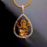ราคา สร้อยคอพระพิฆเนศทรงหยดน้ำ เพชรCZ โดนน้ำได้ (1729644242820106857)