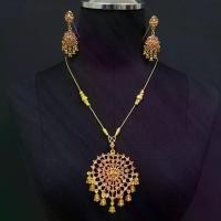 ราคา [พร้อมส่ง] เครื่องประดับไทย สร้อยคอนาลาน งานแต่งงาน เต้นรำ ชุดเจ้าสาว ชุดไทย เพชร ต่างหูหนีบ ชุดสร้อยคอทอง (1731990547473927117)