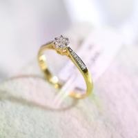 ราคา [DR731] แหวนกระจุกบ่าข้างเพชรแท้ ทอง 9K เพชรแท้รวม 0.14 กะรัต 17 เม็ด น้ำหนักทอง 1.72 g. ไซต์พร้อมส่ง #52 เครื่องประดับเพชรแท้ ทองแท้ (1731674269631481062)