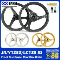 ราคา ENKEI ล้อแม็คแท้ 3 ก้าน พร้อมชุดลูกปืน YAMAHA X1R135/JR/Y125Z/LC135 5S 1.6*1.86-17 ดิสก์เบรกหน้าและหลัง สีดำ ทอง สีขาว (1729716399622425247)