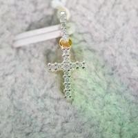 ราคา [DP344] จี้กางเขน ขั้วฝังเพชร เพชรแท้ ทอง 9K เพชรแท้รวม 0.12 กะรัต 16 เม็ด น้ำหนักทอง 0.63 g. (1731805620084573414)