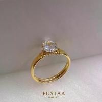 ราคา แหวนเพทาย, FUSTAR US, ทอง 14K, ทำด้วยมือ, Unisex, 14/20, DIY (1731383329366574266)