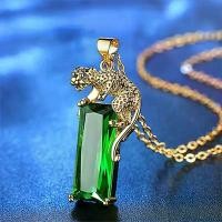 ราคา จี้เสือดาว ทอง แฟชั่นยุโรปและอเมริกา จี้คริสตัลทัวร์มาลีน จี้เสือดาวบิน จี้เสือดาวสัตว์ (1729983118537165770)