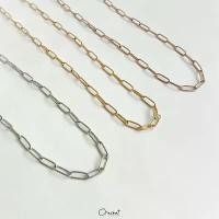 ราคา Lena chain 14k necklace. (สร้อยคอโซ่สแตนเลส สวยทน ใส่ลุยได้ ไม่ลอกไม่ดำ) ทอง หุ้ม คอทอง ไมครอน กรอบ อิตาลี เชือกร่ม (1731492782947665861)