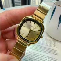 ราคา นาฬิกาผู้หญิง เหล็ก ทันสมัย ดีไซน์เรียบง่าย ลำลอง พับได้ หัวเข็มขัด นาฬิกาควอทซ์ สไตล์ชนกลุ่มน้อย ทอง ชุบเศษ ทองแท้ นาฬิกา ซ้อ โม นาฬิกา ข้อมือ สวยๆ นาฬิกา แบรนด์ แท้ (1731705813484079177)