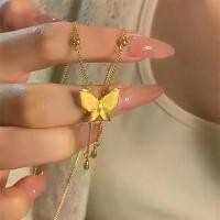 ราคา ผีเสื้อเหมือนจริง ไมครอน ออกแบบโดยนักออกแบบ สีทอง ทอง ไมครอน สร้อย 2 (1731134478357727711)