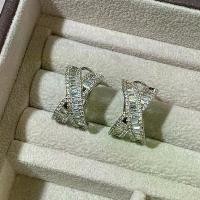 ราคา ต่างหูเพชรเต็ม, V ทอง X บันไดสี่เหลี่ยมเพชรไขว้เจาะแก๊ง, หรูหราราคาไม่แพง, ฝังคุณภาพสูง, ต่างหูอเนกประสงค์สำหรับผู้หญิง (1732290306903149262)