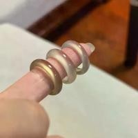 ราคา แหวน Chalcedony, สีขาวเหมือนน้ำแข็ง, อาเกตบราซิลธรรมชาติ, ก้านมือ, แหวนยืดหยุ่น, แหวนหยก Chalcedony, แหวนคู่, ขายส่ง, หยก (1731915104601801993)