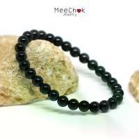 ราคา [พร้อมส่ง] หินนิลดำ Onyx 6 มิล แร่รัตนชาติ มณีนิล หินมงคล หินสี หินนำโชค กำไลหินมงคล กำไลหิน กำไลข้อมือ กำไลหินเสริมดวง หินสีดำ By.Meechok (1732306351151286938)