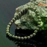 ราคา On time แร่ไพไรต์ ขนาด 6 มิล Pyrite แต่งสี กำไลหินมงคล หินดูดทรัพย์ หินเรียกเงิน หินสี หินมงคล กำไลหิน ไพไรต์ หินสีทอง by.ออมทอง (1732299351421782159)