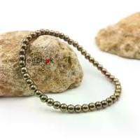 ราคา On time แร่เฮมาไทต์ สีไพไรต์ Hematite Pyrite 4 มิล หินเรียกทรัพย์ เพชรหน้าทอง หินมงคล หินสี หินนำโชค กำไลหินมงคล กำไลหิน แร่ไพไรต์ แร่เหล็กไพไรต์ (1732299051423533658)