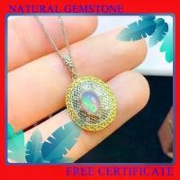 ราคา สร้อยคอผู้หญิง จี้เงินแท้ 925 ธรรมชาติ โอปอล พร้อมใบรับรอง แฮนด์เมด เหมาะสำหรับงานปาร์ตี้ (1731587604355385338)