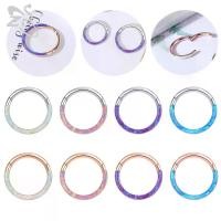 ราคา แหวนจมูกโอปอลสีชมพู, ZS, 16G, วัสดุสแตนเลส, เจาะซีทรูบังหน้า, ต่างหูห่วงสีโรสโกลด์, ต่างหู Tragus โอปอล, เครื่องประดับสำหรับเด็กผู้หญิง, 1 PC (1731889544799946229)