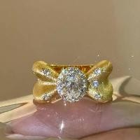 ราคา แหวนเพชรขนาดใหญ่ แปรง สไตล์ยุโรปและอเมริกา อินเทอร์เน็ตฮอตสตาร์ ยอดนิยม โบว์ทองโบราณ แหวนฝังไมโคร 2025 มาใหม่ แหวน โอปอล แท้ (1732081738518661152)