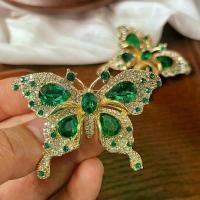 ราคา เข็มกลัดผีเสื้อ มรกต เข็มกลัดระดับไฮเอนด์ คริสตัลวินเทจ หรูหรา เครื่องประดับ สูท เข็มกลัด ผ้า คลุม กัน แดด เข็ม กลัด เข็มขัด ข้าราชการ หญิง ติด กระดุม นัก ศึกษา (1731410118084166948)
