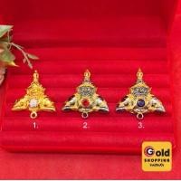 ราคา ตัวคั่น หัวสร้อย จี้พระราหูอมจันทร์ สีทองฝังเพชร, สีดำ-โกเมน, ดำ-แซฟไฟร์ แพ็คละ 1 ชิ้น อุปกรณ์ diy พร้อมส่ง (1731696938137455478)