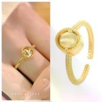 ราคา แหวนลูกปัดนำโชคตาแมว เงิน S925 ชุบทอง หรูหราราคาไม่แพง สำหรับผู้หญิง สามารถหมุนได้ แหวนนิ้วชี้ แหวน นิล ดํา แท้ ผู้ ชาย (1732270283481648008)