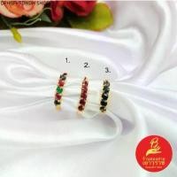 ราคา แหวนพลอยเรียง สีทับทิม ไพลิน เขียว,พลอยแท้ ชุบทอง ทองไมครอน ใส่เสริมบารมี งานสวย พร้อมส่ง#พลอยแท้ (1731963633617634862)