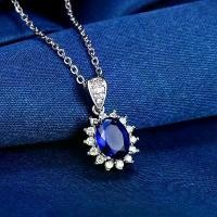 ราคา สร้อยคอจี้เจ้าหญิง เพชรขนาดใหญ่ ไพลิน ฝังไมโคร สไตล์ยุโรปและอเมริกา มาใหม่ อเนกประสงค์ระดับไฮเอนด์ สำหรับผู้หญิง มีในสต็อก ขายส่ง (1730220298658613715)