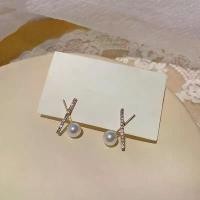 ราคา ss511 Sweetssparkles ต่างหู ต่างหูเกาหลี ตุ้มหู ต่างหูผู้หญิง ชุบทอง 14k ก้านเงินแท้ ประดับเพชรและไข่มุก บล็อกบัสเตอร์ (1731748495950382978)