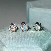 ราคา ต่างหูระย้า ระยิบระยับ เพชรบริเวณดาวหกแฉก เจาะกระดูกหู ดีไซน์ Pinkdaliy ชุบเงิน 925 เพทายระยิบระยับสุดๆ ต่างหูสกรูมินิ (1731360153014141994)