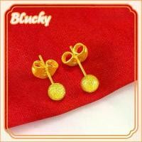 ราคา ต่างหูลูกปัด Nubuck ชุบทองอิตาลี 18K (au750) สำหรับผู้หญิง ของขวัญสุดพิเศษ (1731840634961495630)