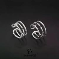 ราคา Earcuff Unisex ต่างหูหนีบ เงินแท้925 คุณภาพดีเยี่ยม ไม่ต้องเจาะหู (1731798993370646081)