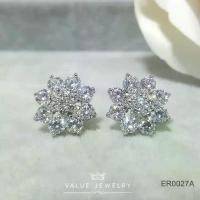 ราคา ต่างหูแป้น ฝังคริสตัลแท้ล้อม2ชั้น ลายดอกพิกุล Flower ขนาดใหญ่ ต่างหู ตุ้มหู เครื่องประดับ ER0027 ValueJewelry สินค้าดี (1731450395752826648)