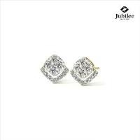 ราคา Jubilee Diamond ต่างหูเพชร Rhombus Halo Diamond Earring เพชรแท้ เพชรน้ำ 99 (1731772707813427787)
