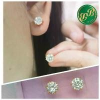 ราคา B.b_ringต่างหูเพชร ต่างหูชุบทอง24k ต่างหูหนามเตยไม่แพ้คัน (1731922272644794254)
