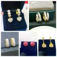 ราคา ต่างหูทอง 1สลึง ต่างหูเพชร ต่างหูเพชร Swiss งานพรีเมี่ยม มีใบรับประกัน1ปี (1731919352036034358)