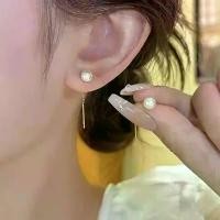 ราคา ต่างหูทอง ต่างหูมุก สำหรับผู้หญิง ต่างหูยาว ต่างหูหล่น 1 คู่ (1731868130827536808)